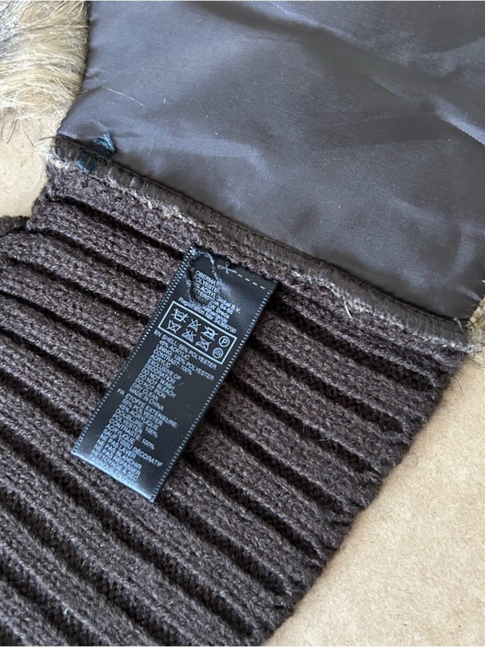 Y2K Brown Faux Fur Cropped Vest Junior’s Medium Tie Closure Layering Piece Boho - Picture 10 of 10